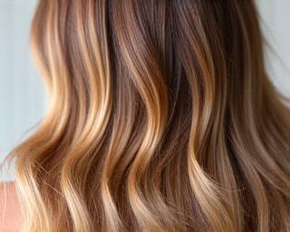 Balayage hair colouring technique